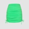 Drawstring Ruched Side Mini Skirt