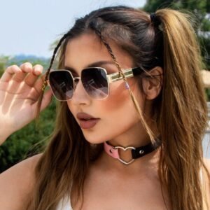 Retro Fashion Driving Metal Frame Women's Glasses