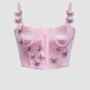 Butterfly Trim Corset Top