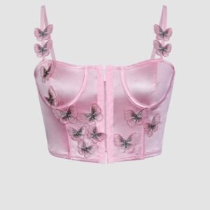 Butterfly Trim Corset Top
