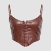Corset Top in Faux Leather
