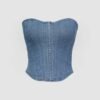 Denim Corset Top
