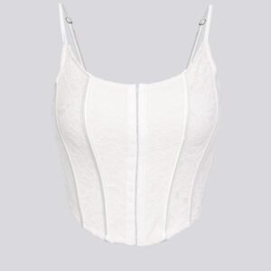 Lace Seam Detail Corset Top