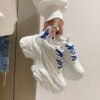 Sporty Round Toe Height Increasing Sneakers