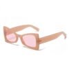 Street Style Triangle Frame Solid Women Sunglasses
